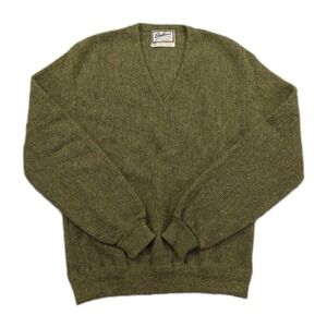 Vintage Brentwood Sweater Mens Medium Fine Alpaca Golf V Neck
